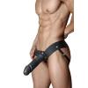 DR. SKIN 7INCH HOLLOW STRAP ON BLACK