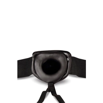 DR. SKIN 7INCH HOLLOW STRAP ON BLACK