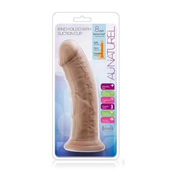 AU NATURAL 8INCH DILDO MOCHA
