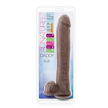 AU NATURAL DADDY 14INCH SENSA FEEL DILDO