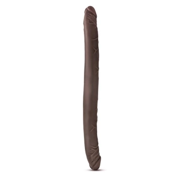 DR. SKIN 16INCH DOUBLE DILDO CHOCOLATE