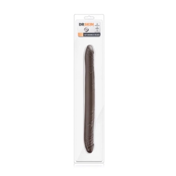DR. SKIN 16INCH DOUBLE DILDO CHOCOLATE