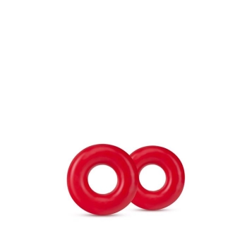 STAY HARD DONUT RINGS OVERSIZED RED