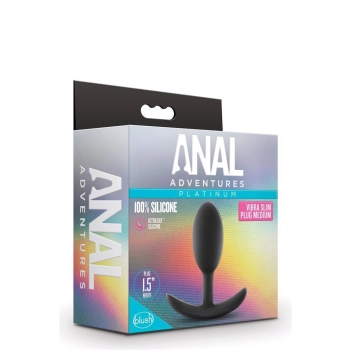 Korek analny Blush Anal Adventures Vibra Slim Plug medium