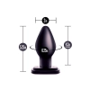 Korek analny Anal Adventures XL Blush PVC czarny 13,3 cm