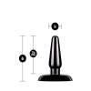 ANAL ADVENTURES BASIC PLUG KIT BLACK