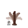 DR. SKIN PLUS 6 INCH POSABLE DILDO CHOCOLATE