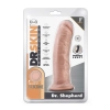 DR. SKIN SILICONE DR. SHEPHERD 8 INCH DILDO WITH SUCTION CUP VANILLA