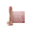 Dildo z przyssawką Blush Mr. Savage beżowe 29 cm