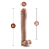 DR. SKIN MR. ED 13 INCH DILDO WITH BALLS BEIGE