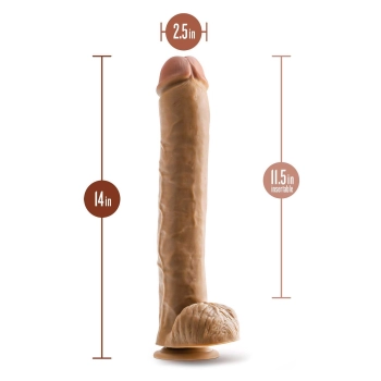 DR. SKIN DR. MICHAEL 14 INCH DILDO WITH BALLSTAN