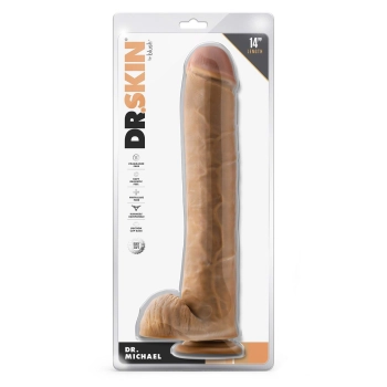 DR. SKIN DR. MICHAEL 14 INCH DILDO WITH BALLSTAN