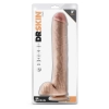 DR. SKIN DR. MICHAEL 14 INCH DILDO WITH BALLS BEIGE