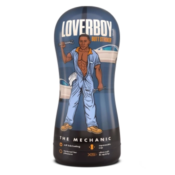 LOVERBOY THE MECHANIC SELF LUBRICATING STROKER BROWN