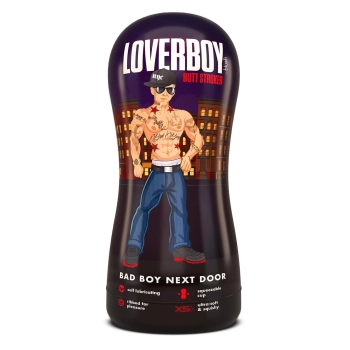 LOVERBOY BAD BOY NEXT DOOR  SELF LUBRICATING STROKER BEIGE
