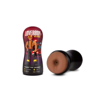 LOVERBOY MANNY THE FIREMAN SELF LUBRICATING STROKER TAN