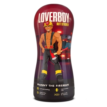 LOVERBOY MANNY THE FIREMAN SELF LUBRICATING STROKER TAN