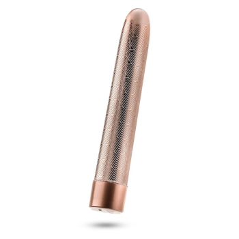 THE COLLECTION LATTICE 7 INCH RECHARGEABLE VIBE ROSE GOLD