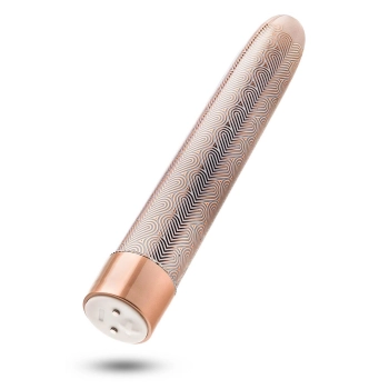 THE COLLECTION LATTICE 7 INCH RECHARGEABLE VIBE ROSE GOLD