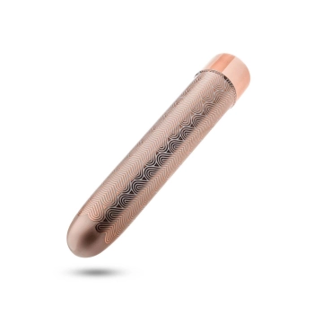 THE COLLECTION LATTICE 7 INCH RECHARGEABLE VIBE ROSE GOLD