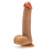 DR. SKIN SILICONE DR. PHILLIPS 8.5 INCH THRUSTING DILDO TAN