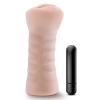 Masturbator wibrujący Destini beżowy 13 cm