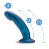Dildo silikonowe Temptasia Rebellion niebieskie 14 cm