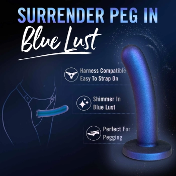 Dildo realistyczne Temptasia Surrender niebieskie 14 cm