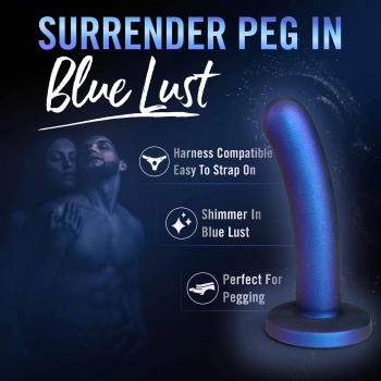 Dildo realistyczne Temptasia Surrender niebieskie 14 cm