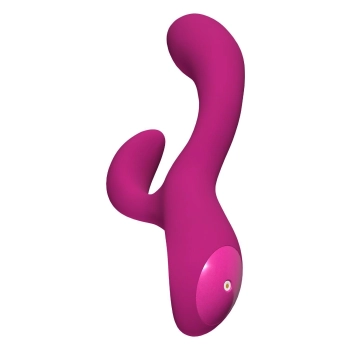 Wibrator króliczek Blush Quinn bordowy silikonowy USB 23 cm