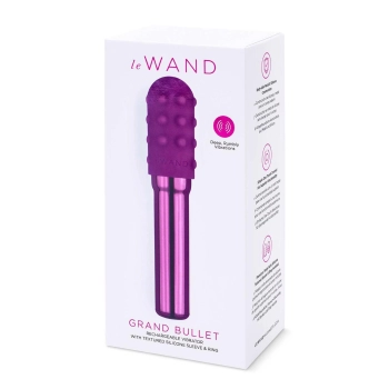 Wibrator mini Le Wand Grand Bullet wiśniowy USB