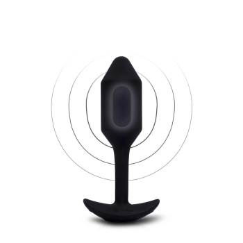 B-VIBE VIBRATING SNUG PLUG 2 BLACK