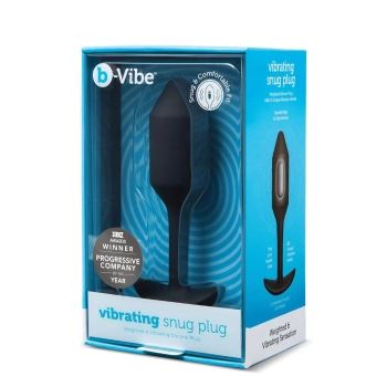 B-VIBE VIBRATING SNUG PLUG 2 BLACK