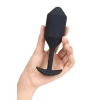 B-VIBE VIBRATING SNUG PLUG 4 BLACK