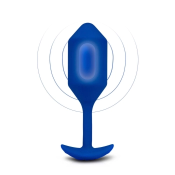 B-VIBE VIBRATING SNUG PLUG 4 NAVY