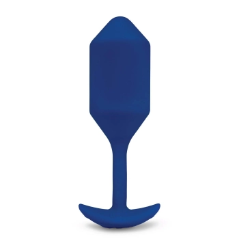 B-VIBE VIBRATING SNUG PLUG 4 NAVY