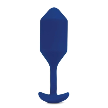 B-VIBE VIBRATING SNUG PLUG 4 NAVY