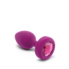 B-VIBE VIBRATING JEWEL PLUG S/M FUCHSIA