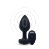 B-VIBE VIBRATING JEWEL PLUG M/L BLACK