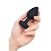 B-VIBE VIBRATING JEWEL PLUG M/L BLACK