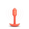 B-VIBE VIBRATING SNUG PLUG 1 ORANGE