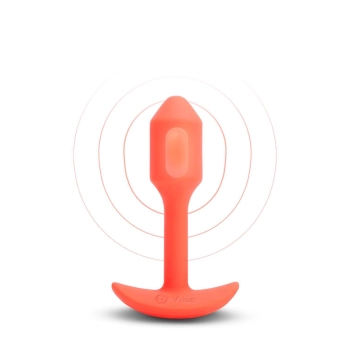 B-VIBE VIBRATING SNUG PLUG 1 ORANGE