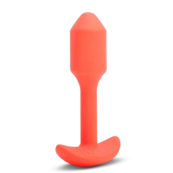 B-VIBE VIBRATING SNUG PLUG 1 ORANGE
