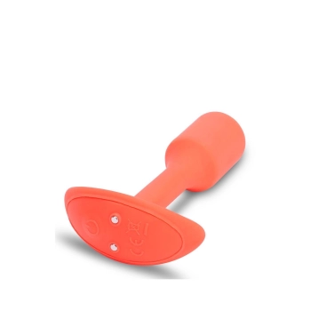 B-VIBE VIBRATING SNUG PLUG 1 ORANGE