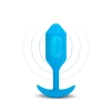B-VIBE VIBRATING SNUG PLUG 3 BLUE