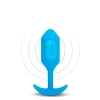 B-VIBE VIBRATING SNUG PLUG 3 BLUE