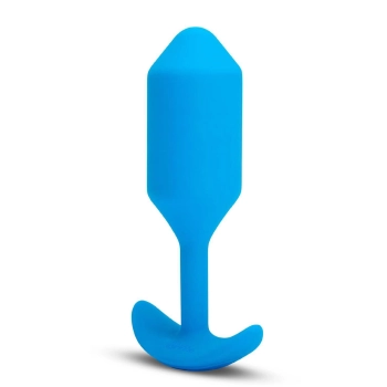 B-VIBE VIBRATING SNUG PLUG 3 BLUE