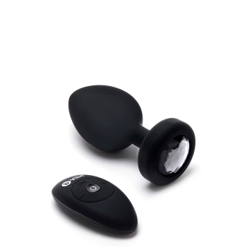 B-VIBE VIBRATING JEWEL PLUG XXL BLACK