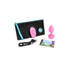 VIBRATING HEART SHAPE JEWEL PLUG SM PINK