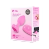 VIBRATING HEART SHAPE JEWEL PLUG SM PINK